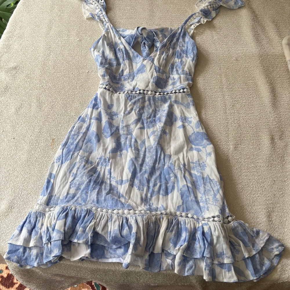 Buddy Love Sky and Ivory Floral Dress